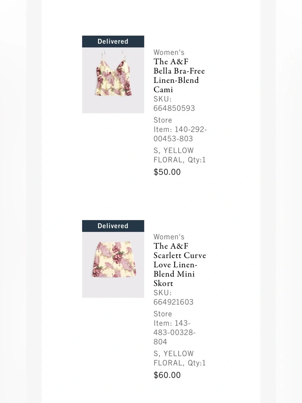 Abercrombie & Fitch Floral Linen-Blend Set